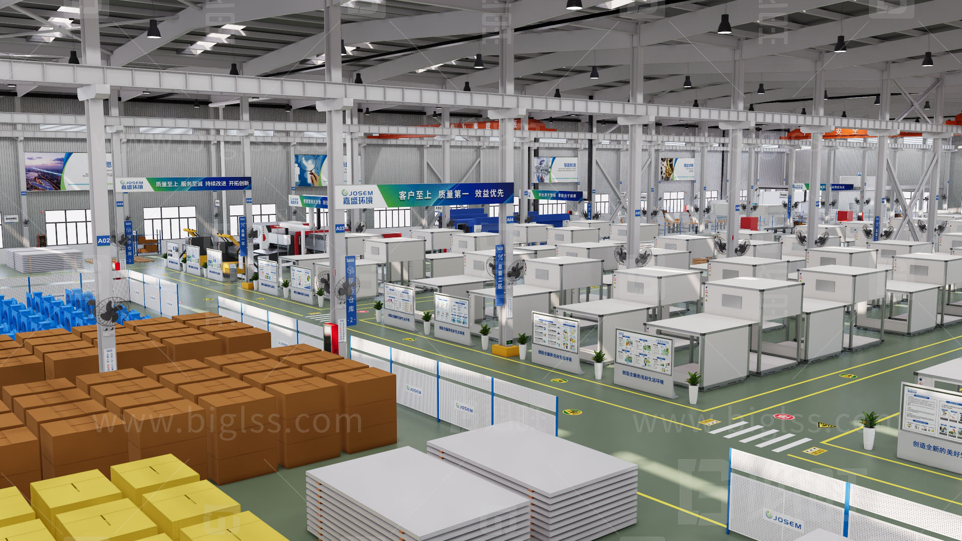 工廠目視化，車間目視化，目視化設(shè)計(jì)，空間設(shè)計(jì)